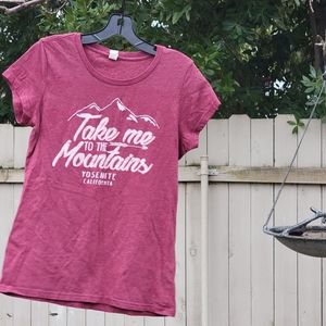 Take Me to the Mountains - Yosemite CA Tee (M)